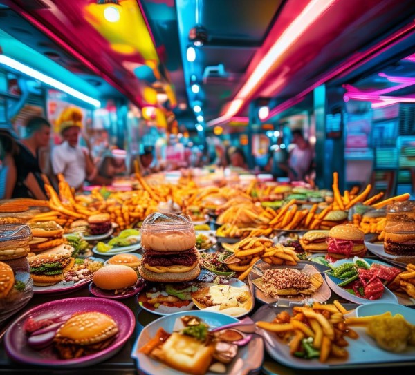 快餐美食，一场视觉与味觉的狂欢